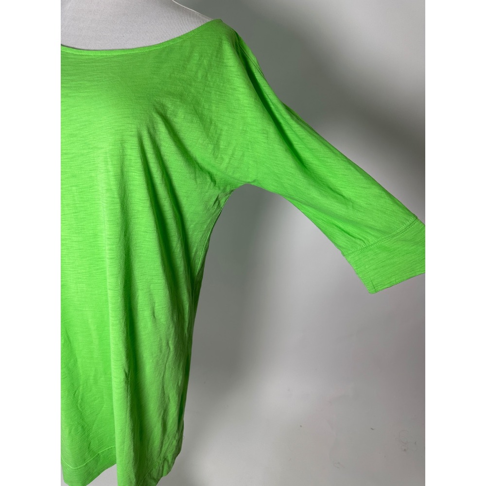 Lilly Pulitzer Lime Green Pima Cotton Shift Dress Halloween 3/4 Sleeve M - Picture 3 of 9